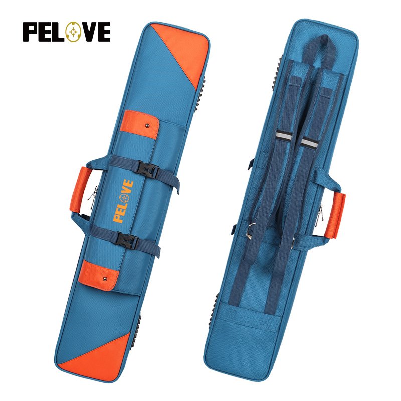 Factory custom Oxford cloth material waterproof large size 5 shafts 4 butts pool cue bag soft pool cue case