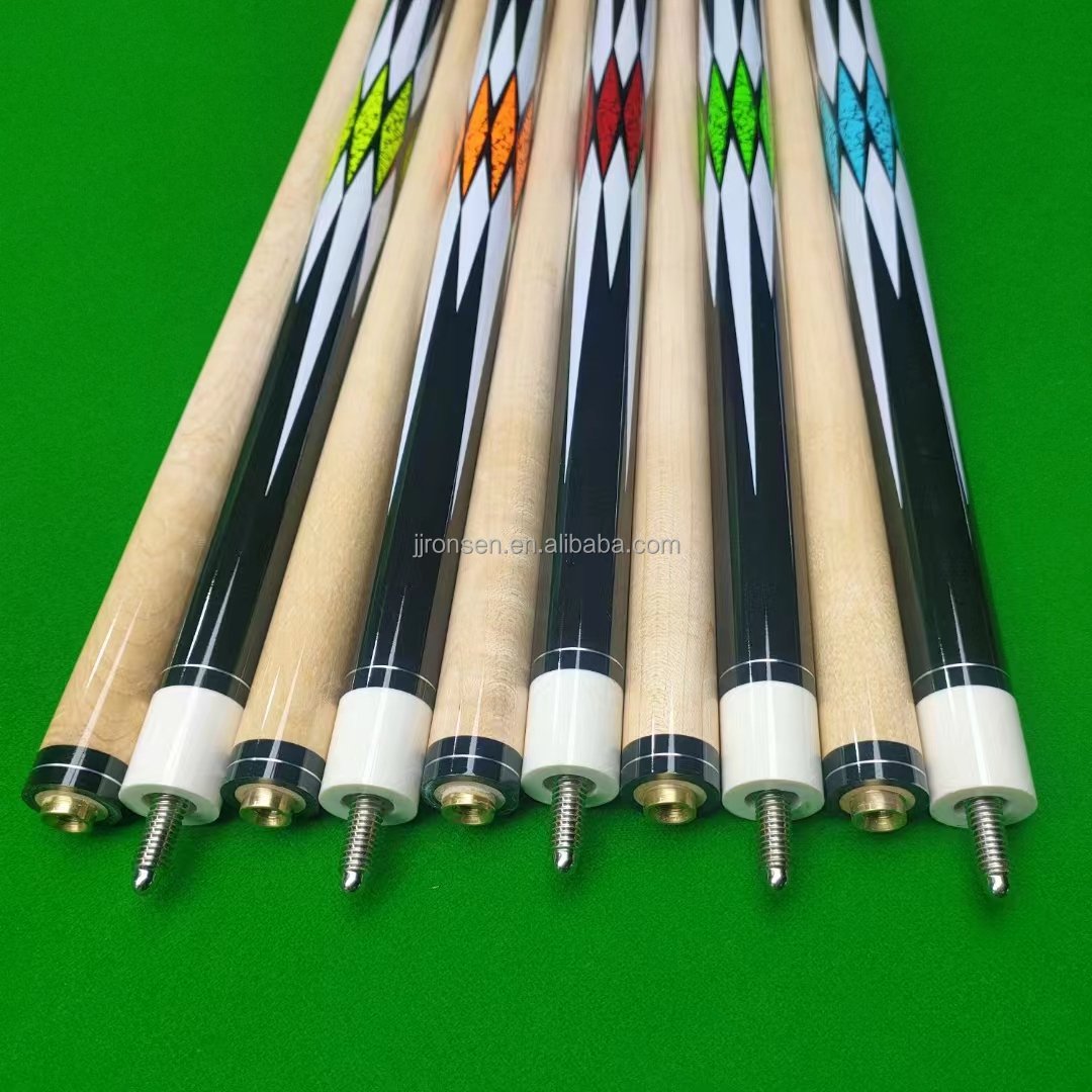 New Design Maple 1/2 Billiard Pool Cue 57inches Hard Wood Cue for Sale Billiard Pool Cue