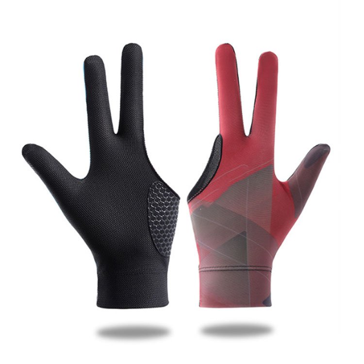 Pool Cues Gloves Light Breathable Three Finger Snooker Gloves Billiards Pool Gloves