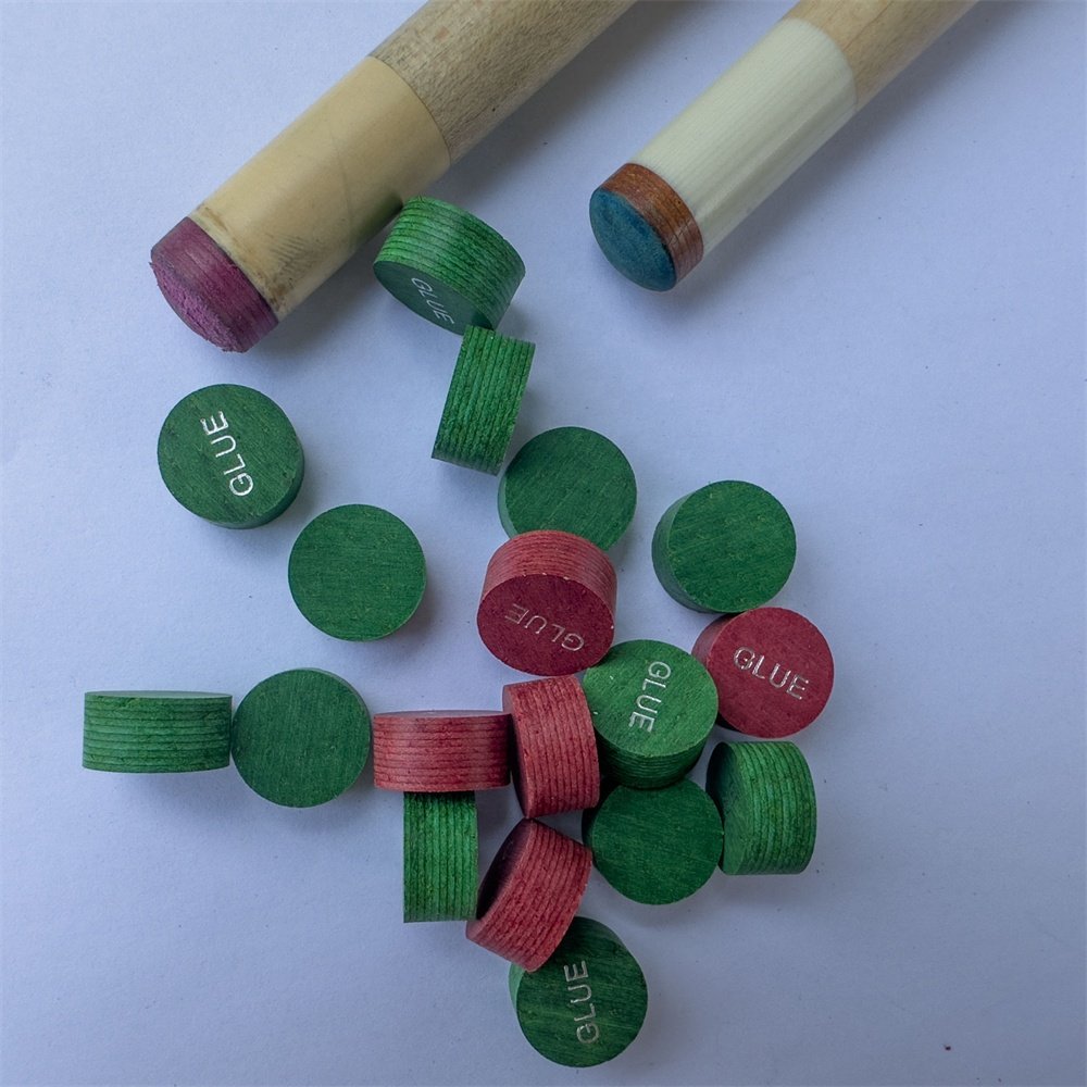wholesale Nicest professional 9 Layers 14mm Color leather original factory pool cue tips