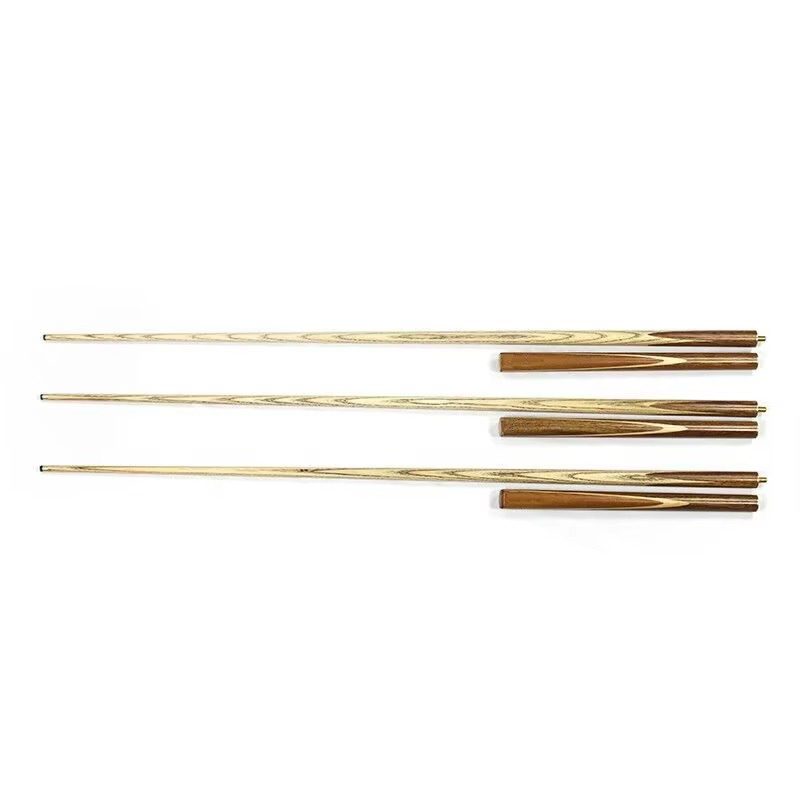 New Arrival Ash Wood 9MM Tip Snooker Cue 57\" Length Carbon Fiber Butt Sleeve with Brass Joint on Sale Minimum Order 1 Piece