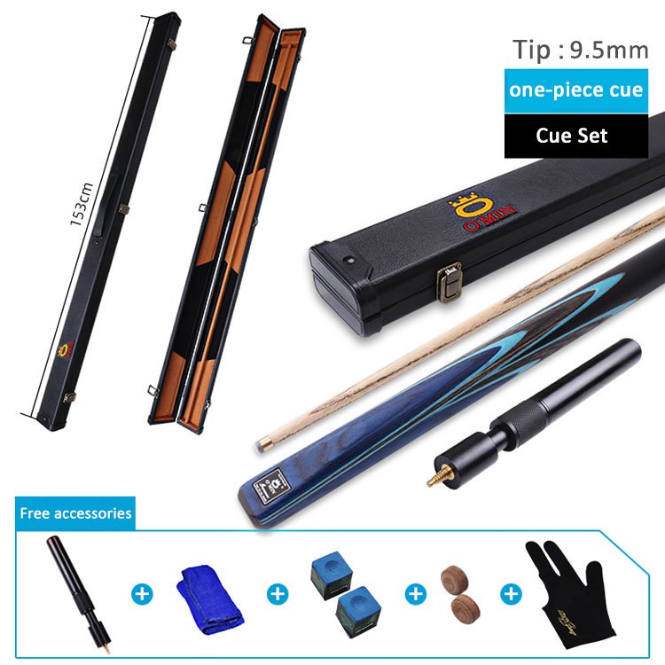 Good Quality Handmade Billiard Pool Stick Snooker Cue Omin 3/4 Jointed Or One Piece Cue Case