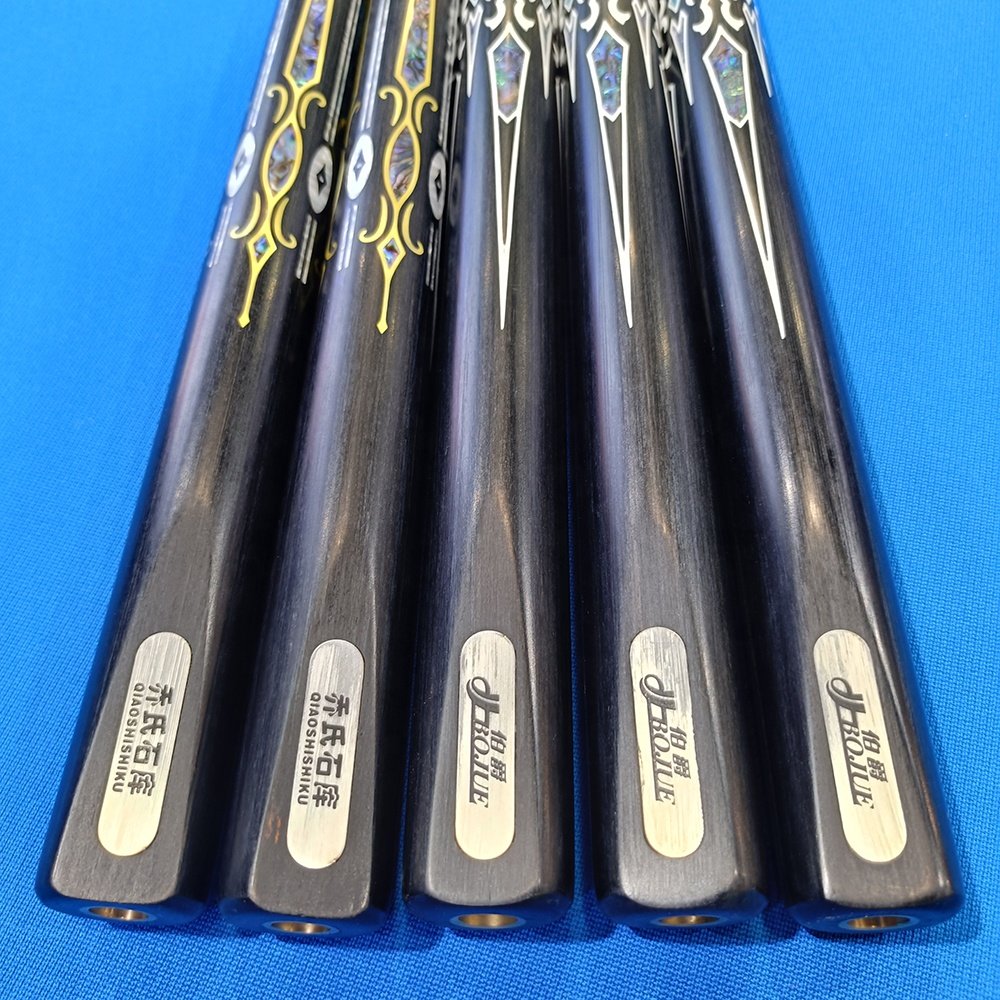 Bojue manufacturer high end ash wood Special design single piece style pool cue