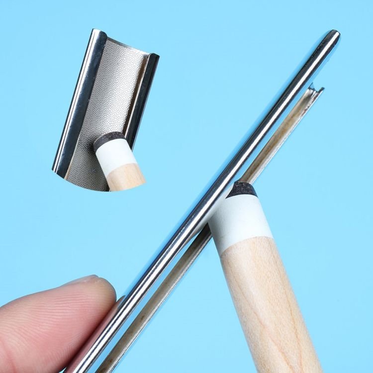 Metal Billiard Pool Cue Tip Tool Billiard Cue Tip Shaper Burnisher File Repair Tool