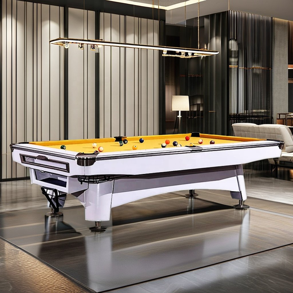Bojue Customizable Luxury Pool Billiard Table Nine Feet American style with Solid Wood SLATE Billiard Table