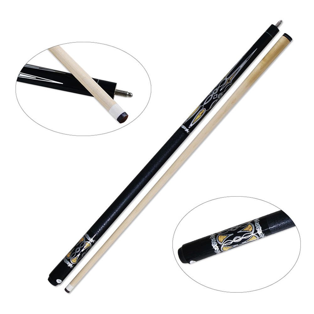 Good quality economical handmade 1/2-pc Billiard Pool Cue Sticks with 13mm Tip For Sale