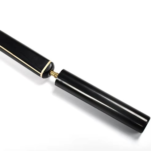 High Quality 145cm White Ash Wood Snooker Cue Pool Stick Steel Joint Single Cue Structure Carbon Ebony Carbon Fiber Butt 10mm
