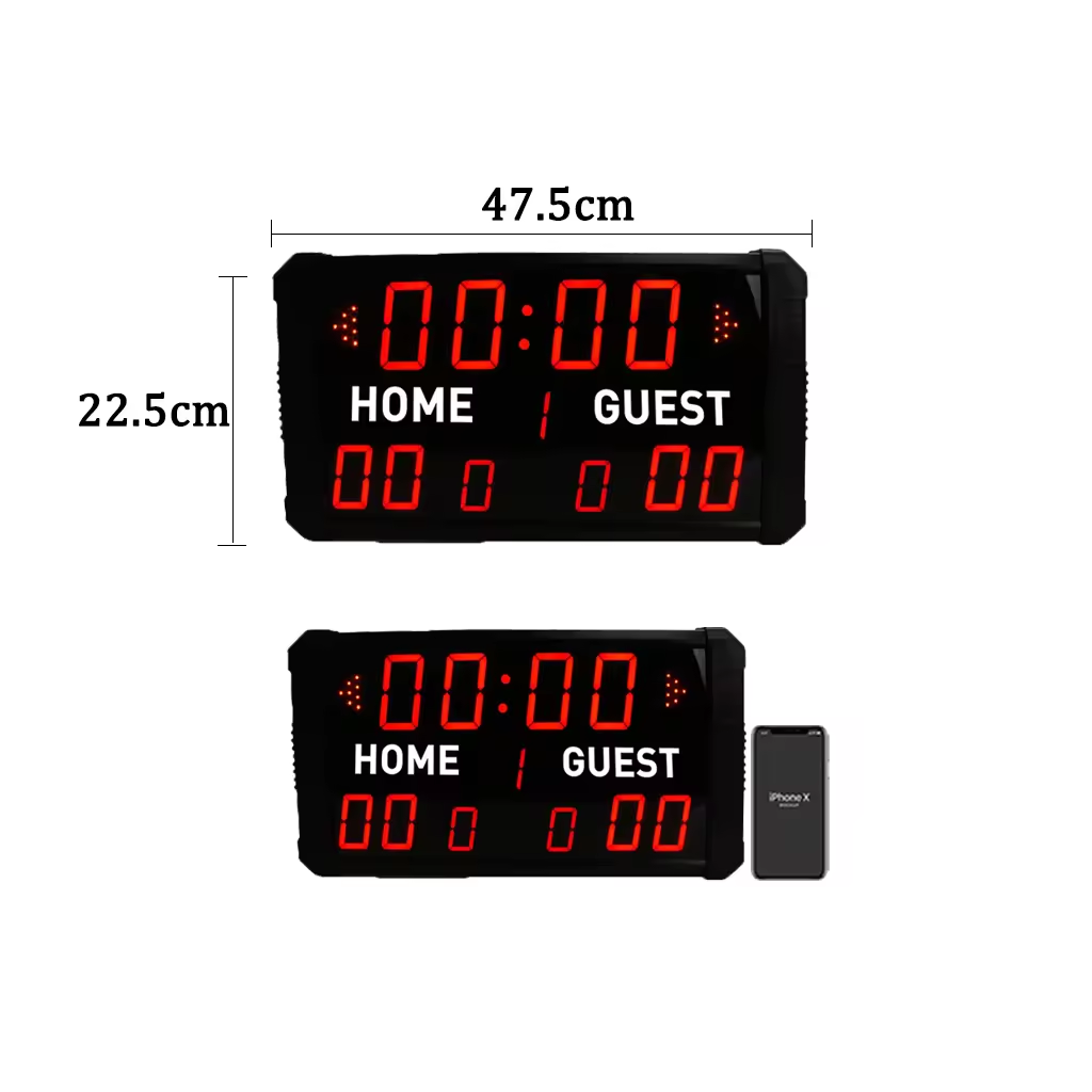 LED Electronic Basketball Scoreboard, 12/14/24/30 Shot Clock Digital Scoreboard with Remote Countdown Timer Scoreboard