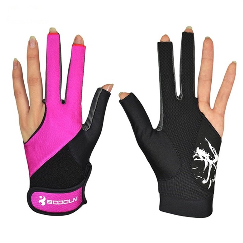 HBG 0932 Professional 3-Finger Snooker Gloves High Quality manufacturer Billiard Gloves Breathable for unisex