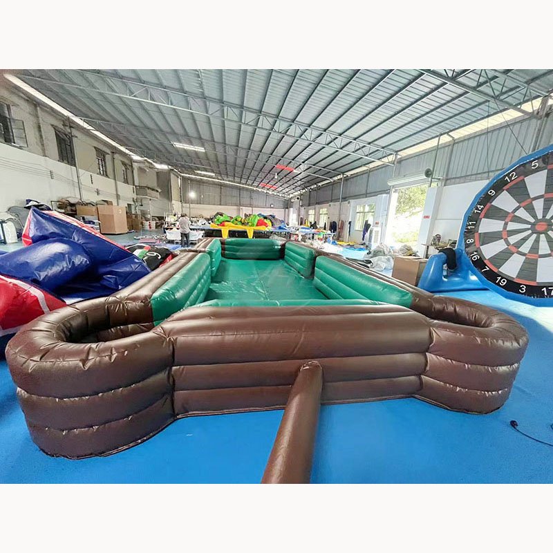 Hot Selling Inflatable Snooker Soccer Pool Table Human Billiards Game