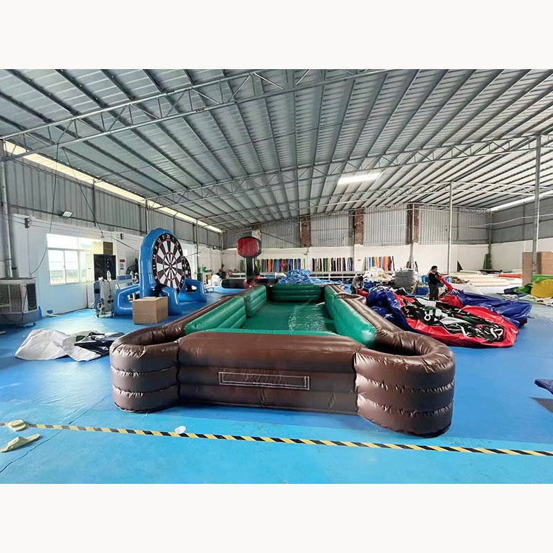 Hot Selling Inflatable Snooker Soccer Pool Table Human Billiards Game