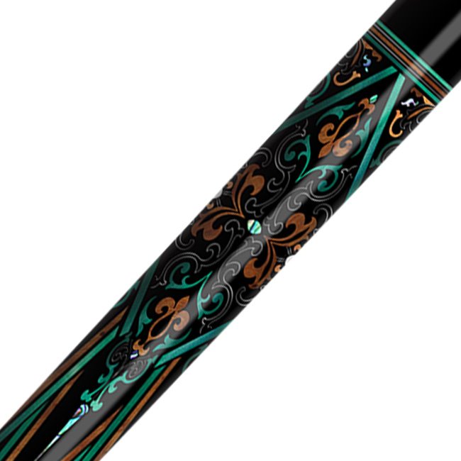 Qing Shuang No.107 Customizable Carbon Fiber Billiard Cue Stick 1/2 Split 12.4mm/12.9mm Stainless Steel Factory Customizable