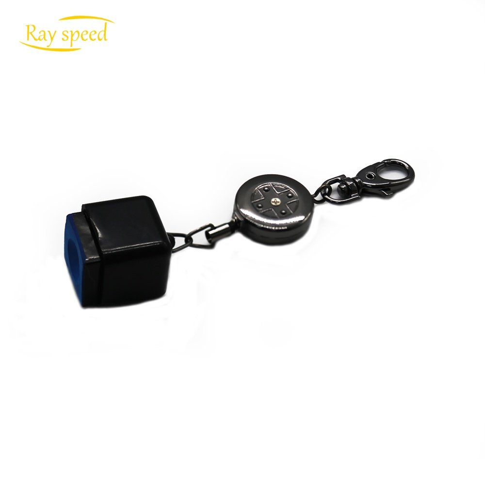 Rayspeed Snooker Cue Chalk Box Billiard Chalk Pocket Pool Cue Chalk Bag with Retractable Key Ring