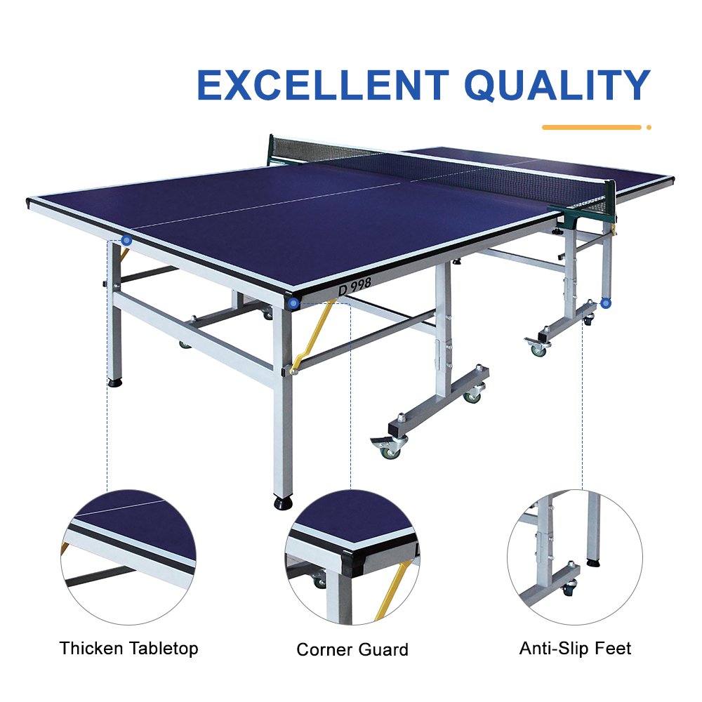High Quality Professional Indoor Folding Ping Pong Table Tennis Table With Wheels