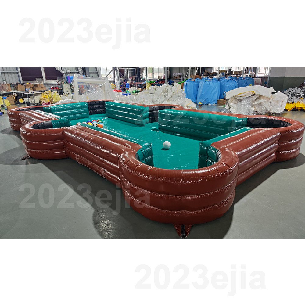 Outdoor Competition Game Inflatable Snookball Pool Table Game Snooker Soccer Pool With 16balls For Events Game