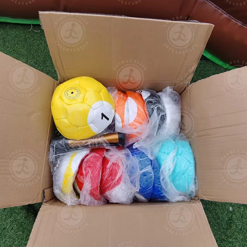 Outdoor Competition Game Inflatable Snookball Pool Table Game Snooker Soccer Pool With 16balls For Events Game