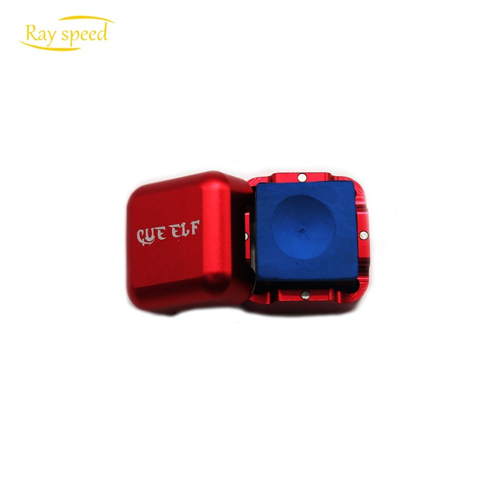Rayspeed Aluminum Portable Mini Cue Tip Read Chalk Holder Billiard Pool Chalks Carrier Case for Billiard Cue Billiard Accessory