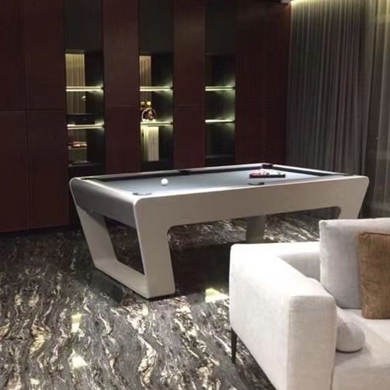 Luxury 9 Foot Marble Pool Table Modern Snooker and Table Tennis Table with Cushions Wood Legs Made in China Covering Germany