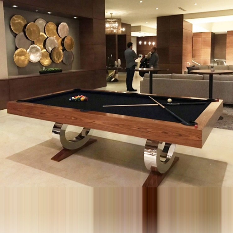 Luxury Marble Design Billiard Mid Century Deluxe Diamond Folding Pool Table 8ft Natural oak Wood 9 ft Snooker with Accessories