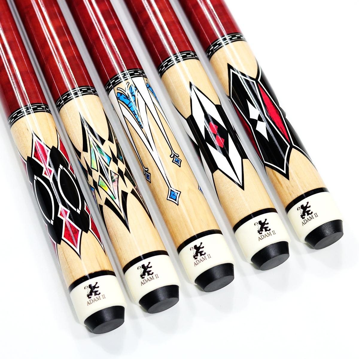 xikuno high quality classic design full maple 1/2-computer 58 inch billiard cue different colors special price