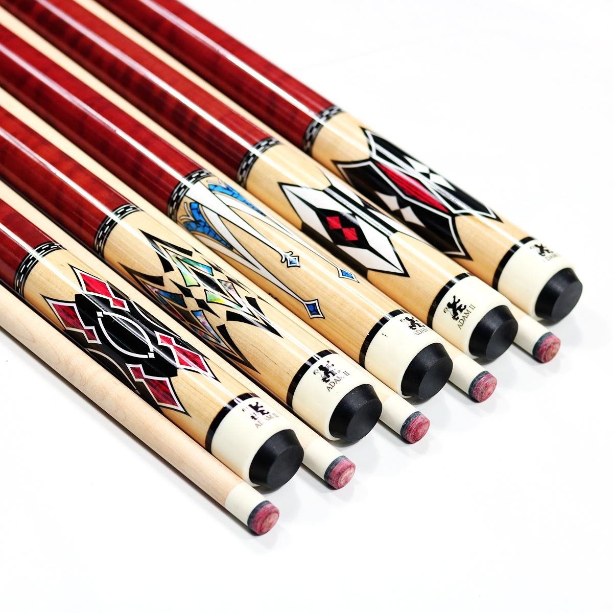 xikuno high quality classic design full maple 1/2-computer 58 inch billiard cue different colors special price
