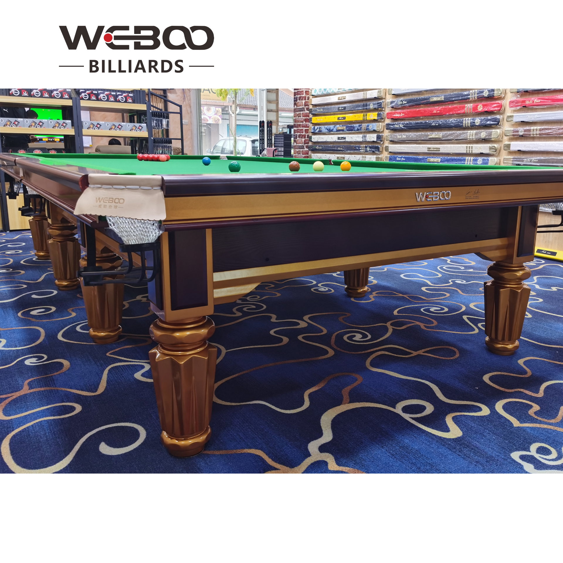Standard Professional Design 5 Piece Slate Solid Wood Strachan 12ft Slate Snooker & Billiard Table Steel Cushion