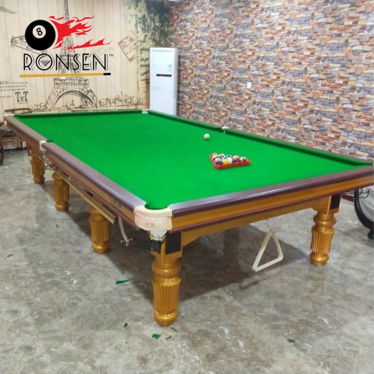 World Standard Size Cheap Price 12ft Slates Base Steel Cushion Game Snooker Table with cloth 6811 for Sale