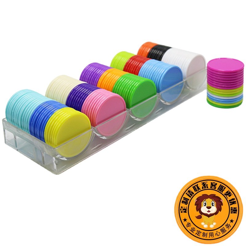 colorful chinese coin colorful game ring pieces cheap Poker Chip custom coin for arcade board game blank plastic token