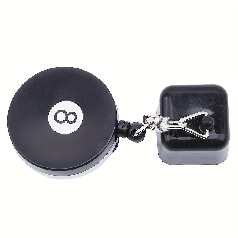 Snooker Pool Portable Retractable Badge Leash Cue Chalk Holder Belt Clip keychain Easypull buckle Stretch Billiard Accessories