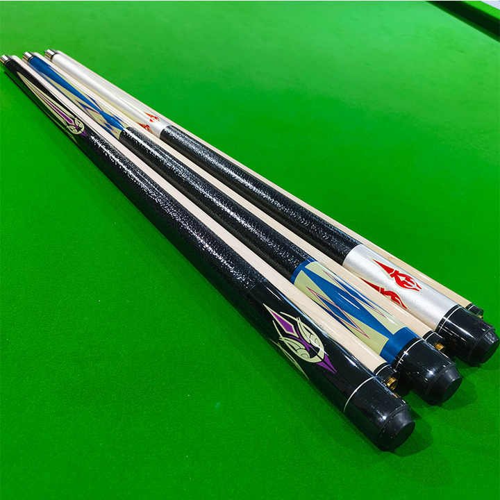 High Quality Professional Billiard Pool Cue Stick 13mm Professional Billiard Cue 58"with Maple Wood Stainless Steel Oak CUE 12