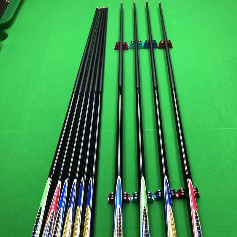 High Quality Professional Billiard Pool Cue Stick 13mm Professional Billiard Cue 58"with Maple Wood Stainless Steel Oak CUE 12
