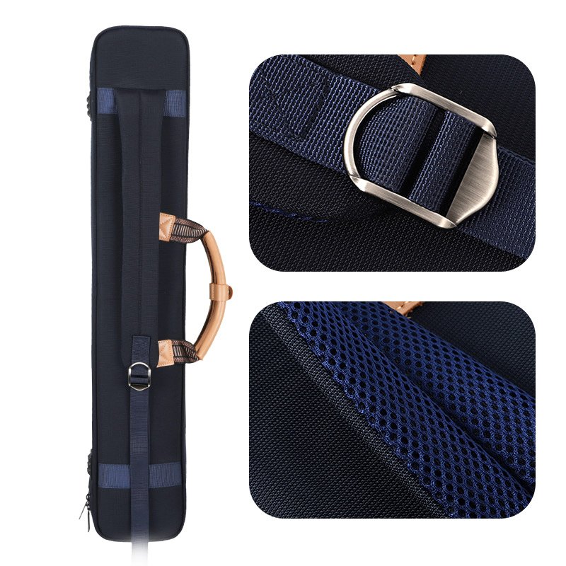 Professional High-Appearance Level Soft Snooker Cue Case Factory Wholesale Large Hand Bill Lading Back Dual Purpose Billiard Cue