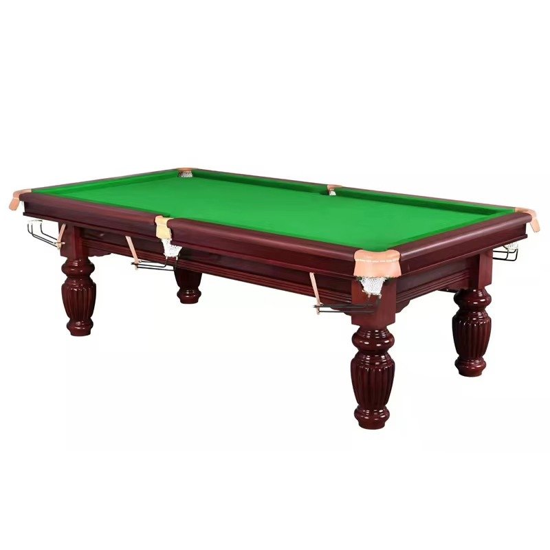 Solid Wood Frame 8FT 9FT 40MM Thickness Slate Top Custom Size Indoor Eight Ball Game Snooker Pool Billiard Table from China