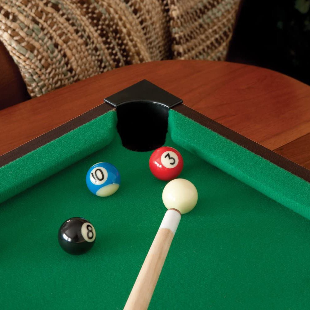 Mini Tabletop Pool Set Billiards Home Office Desktop Billiards Game Children Adults Games Pool Table Snooker Game Set