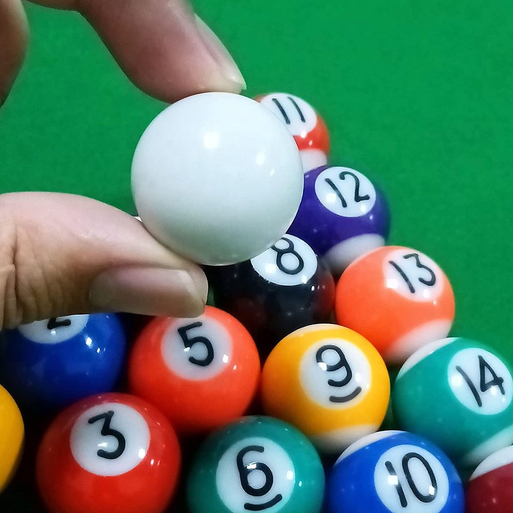 Mini Tabletop Pool Set Billiards Home Office Desktop Billiards Game Children Adults Games Pool Table Snooker Game Set