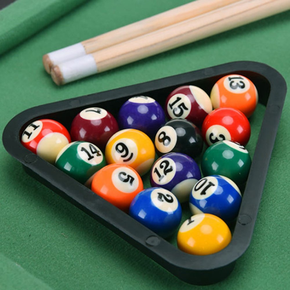Mini Tabletop Pool Set Billiards Home Office Desktop Billiards Game Children Adults Games Pool Table Snooker Game Set