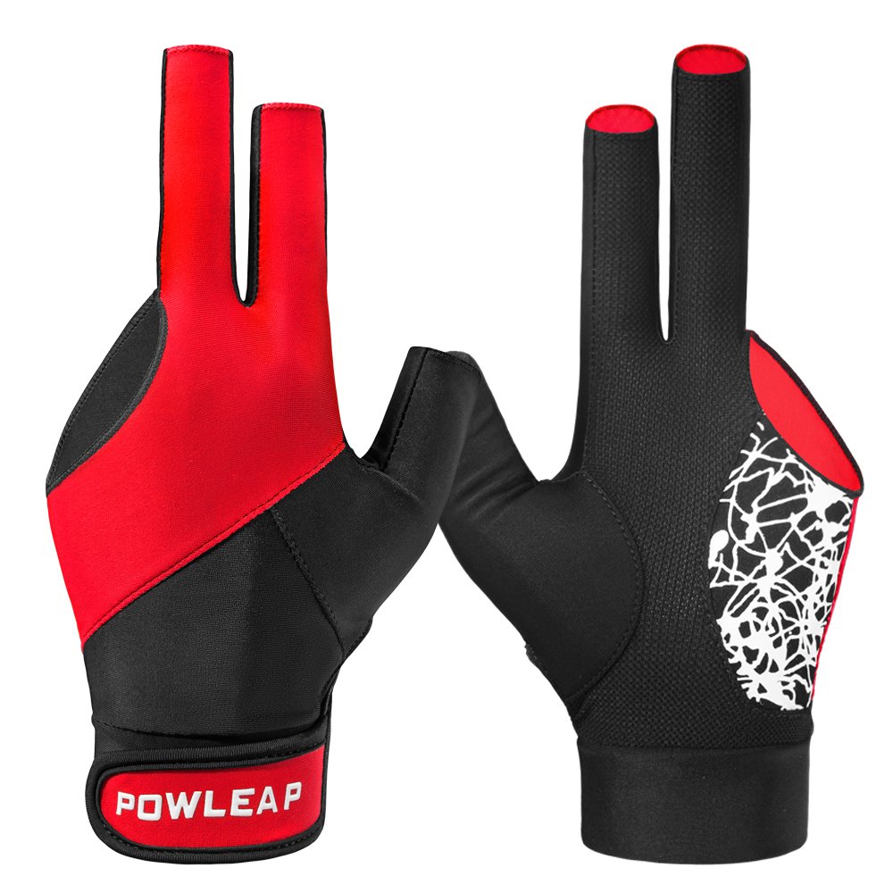 Guantes de Billar Billiard Glove Quality Customized Breathable Non-Slip 3 Finger Billiard Gloves Resistant Pool Snooker Gloves