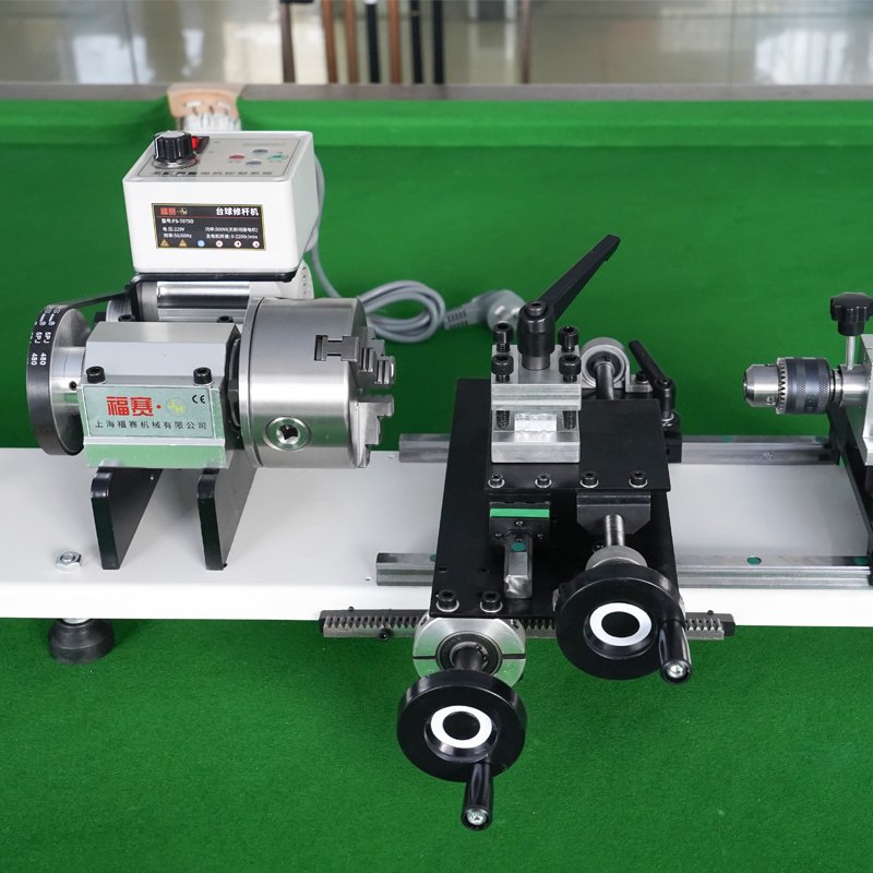 New CE Approved FS-7075D Variable Speed Upgraded Billiard Cue Snooker & Pool Cue Repairing Lathe Machine for Home Use