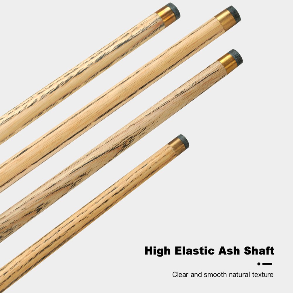 OMIN 57" Member Series 3/4 Snooker Cue Stick 10mm Tip Ash Wood Shaft Brass Joint Solid Wood Butt Handmade Billiard Pool Cue
