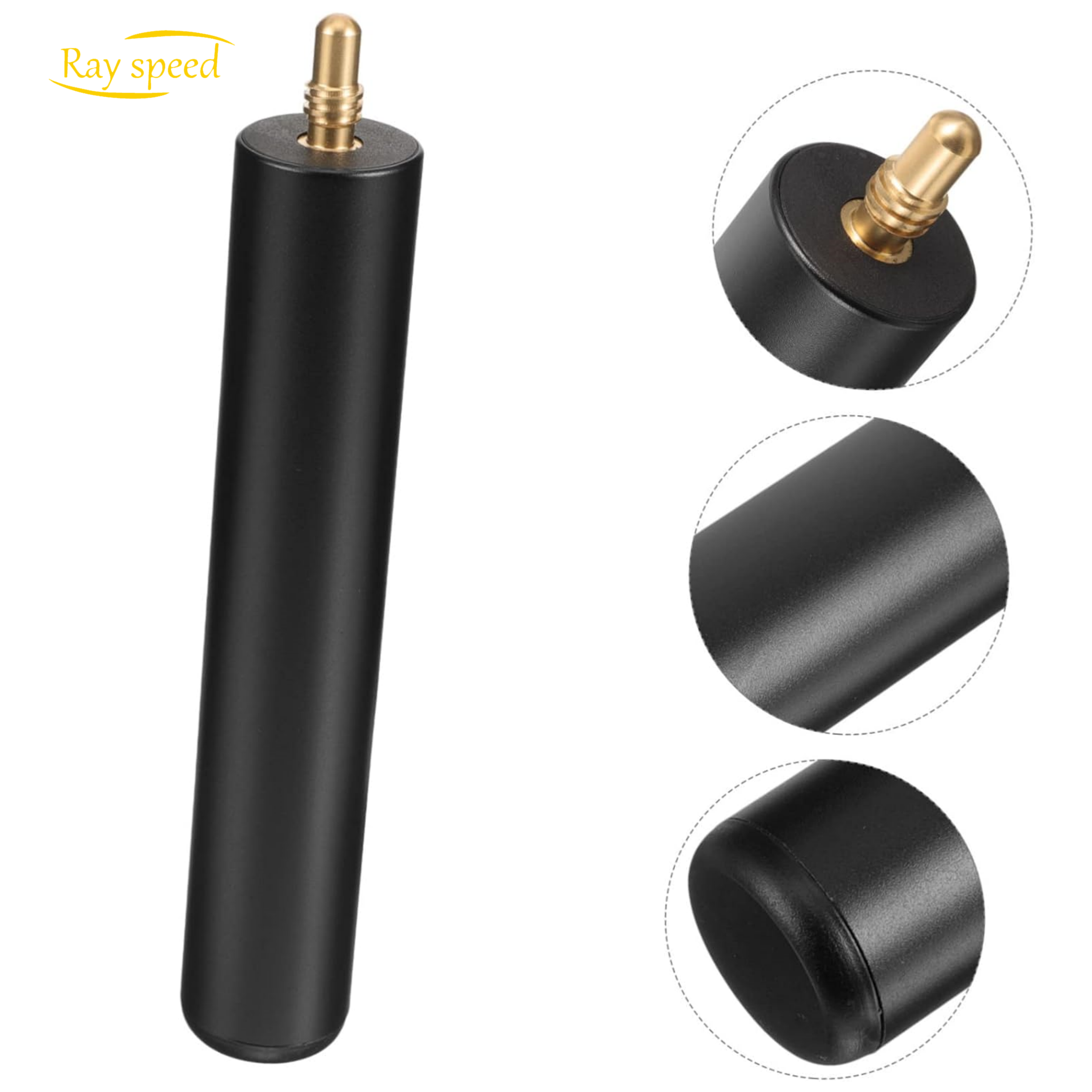 Rayspeed Pool Cue Stick Extender 6.8inch Billiard Pool Cue Extender with Tip, Aluminum Alloy Cue Extension Billiard Accessories