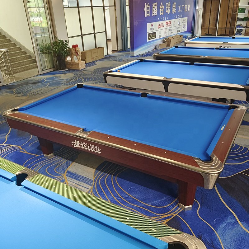 Bojue Hot Selling 8ft Pool Table Quality Slate & Solid Wood American nine ball Tables