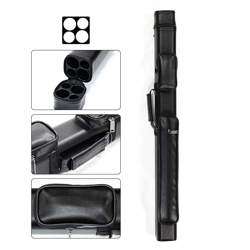 Good Price High Quality 2B2S PU Leather 1/2 Billiard Pool Cue Carrying Case Bag