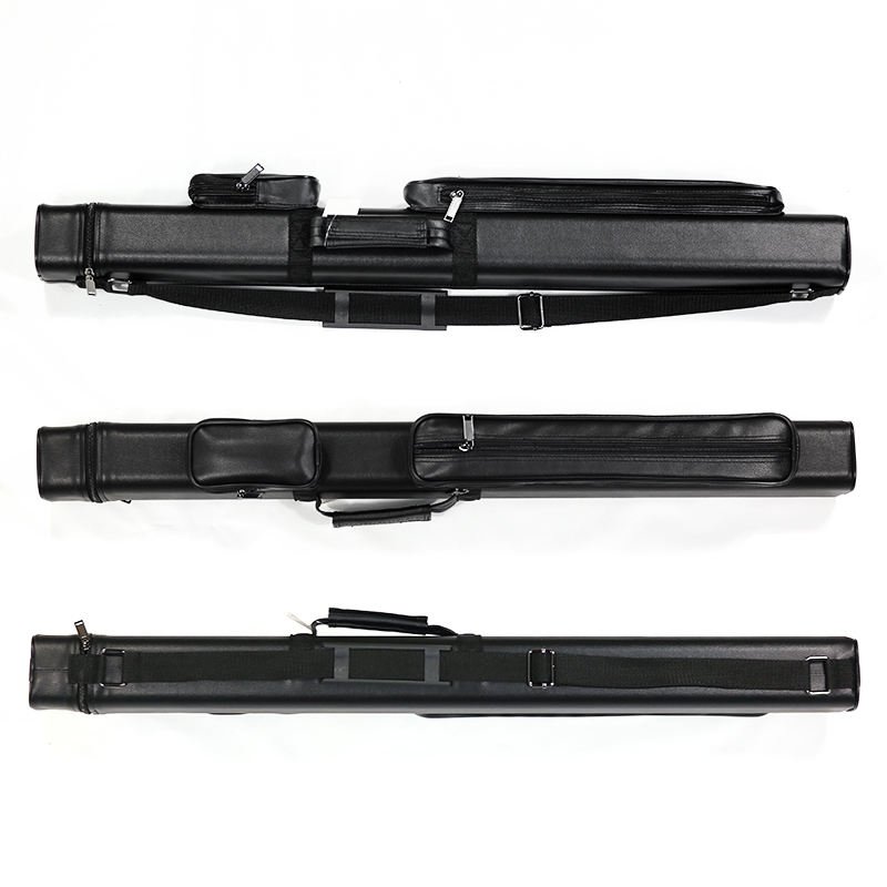 Good Price High Quality 2B2S PU Leather 1/2 Billiard Pool Cue Carrying Case Bag