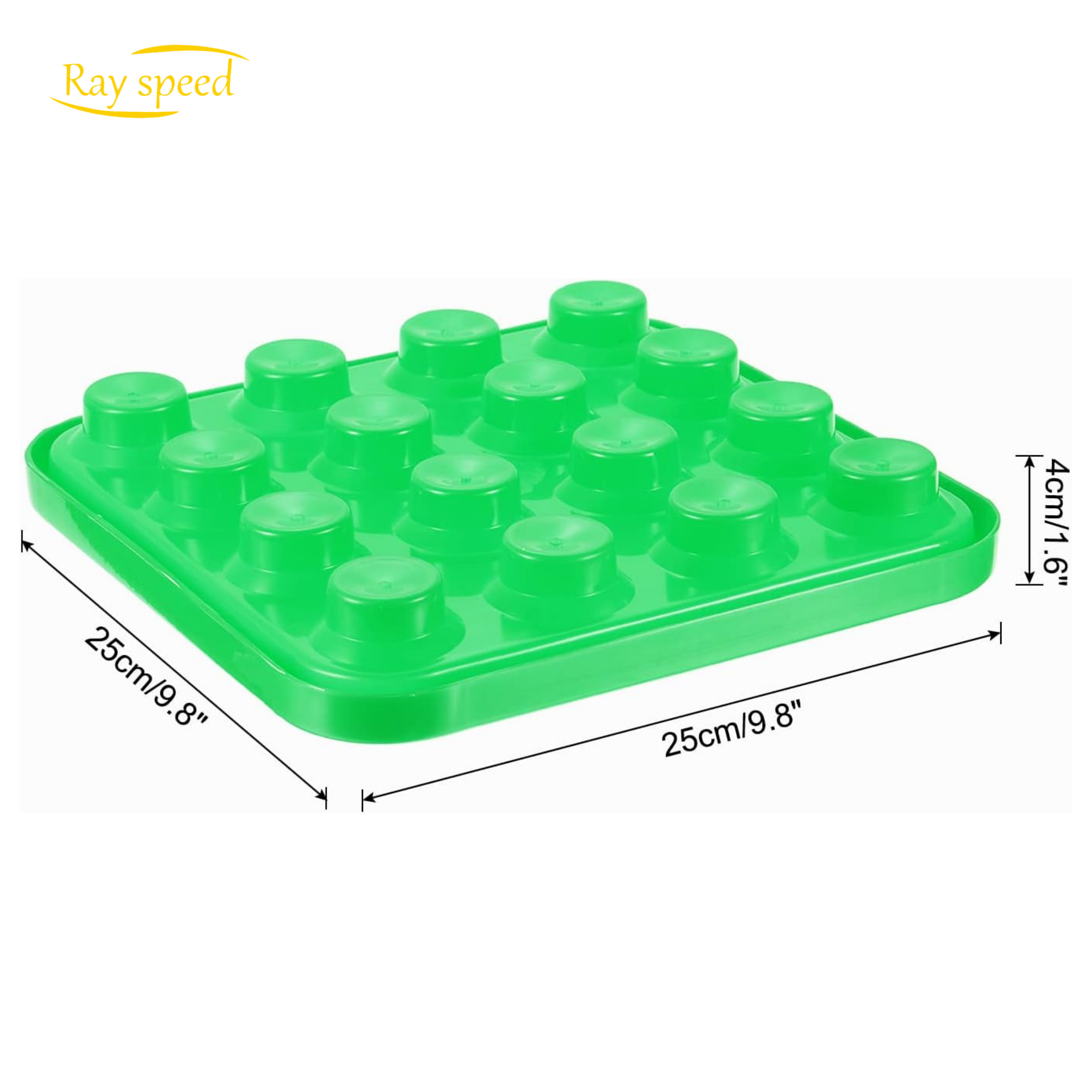 Rayspeed Green Pool Ball Tray, Billiard Ball Holder,Snooker Ball Storage Tray Tool Pool Table Accessory For 16 Balls