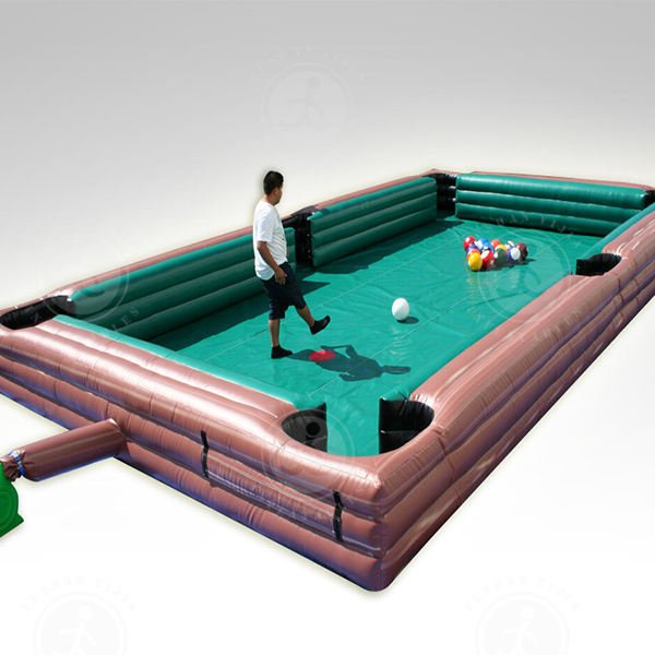 Newest Funny Inflatable Footpool Snooker Soccer Ball Billiards Table Commercial Inflatable Pool Table Inflatable Games for Sale