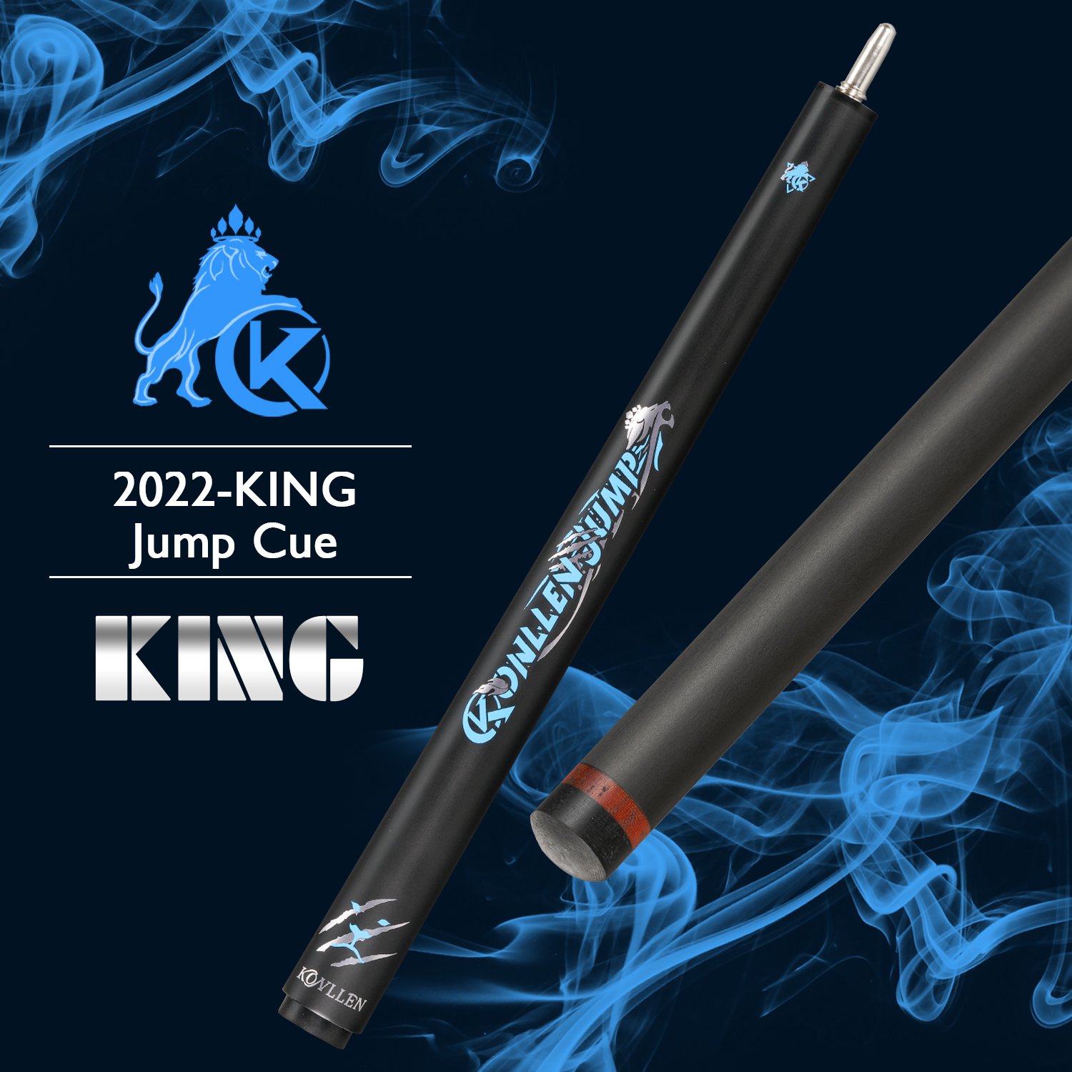 KONLLEN Jump Cue Carbon Fiber 3-Piece Set Jump Cue Pool Cue 12.9mm