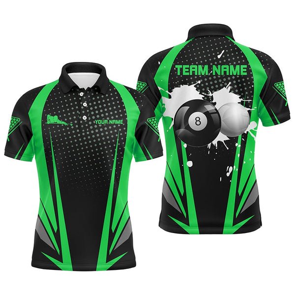 Snooker Pool Billiards Shirt 8 Ball Mens high quality Polo Shirts For Playing Pool Shirts Billiards Tshirts
