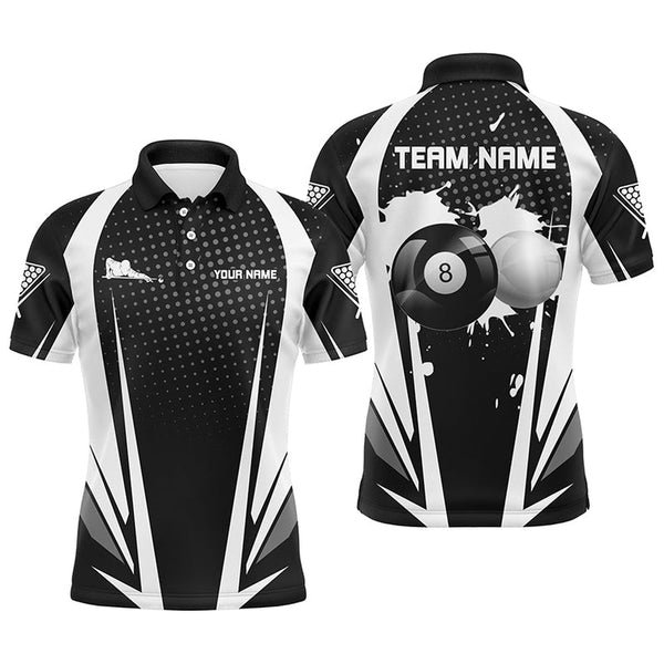 Snooker Pool Billiards Shirt 8 Ball Mens high quality Polo Shirts For Playing Pool Shirts Billiards Tshirts
