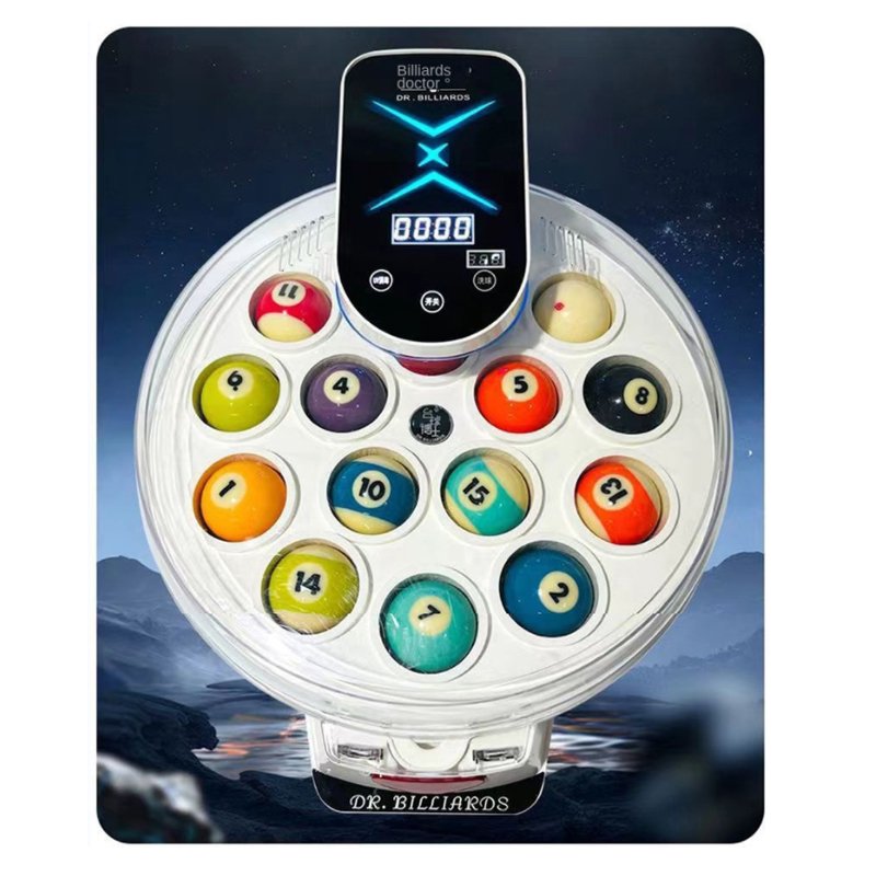 China Sale New Model Pool Ball Polishing Cleaning Machine Snooker Cleaner 16/22 Balls Billiard Ball Cleaner, 110V 180W