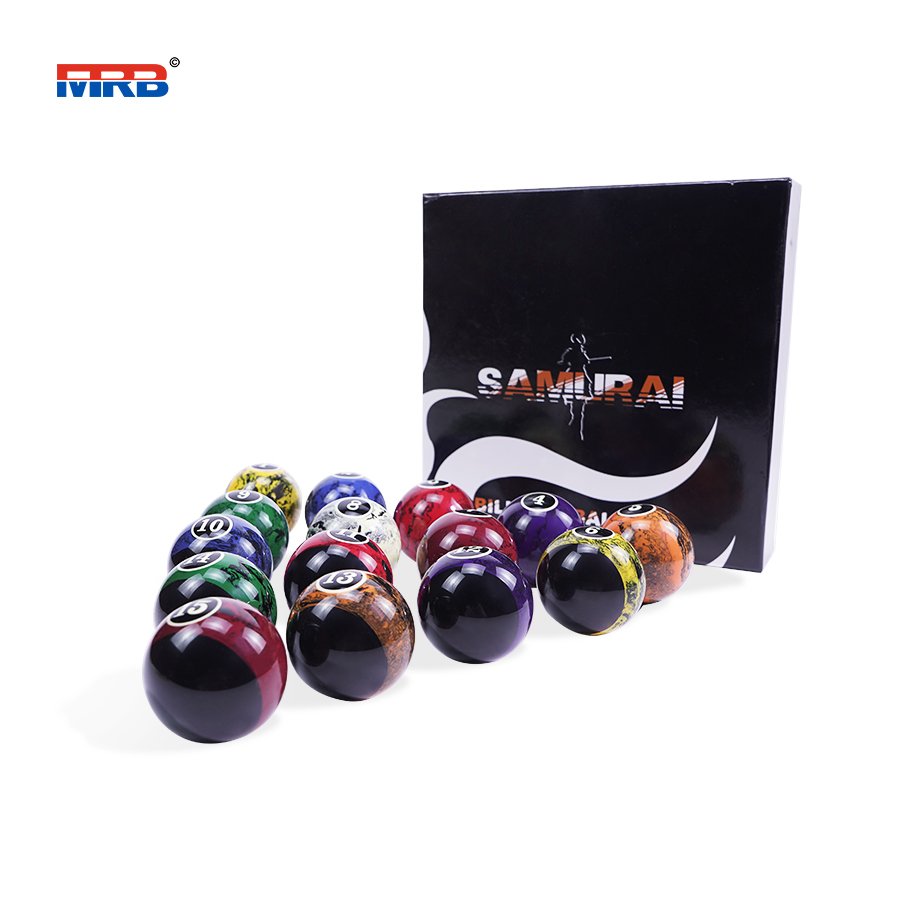 Billiard Balls Set Pool Table Balls Marble-Swirl Style 16 Ball Set